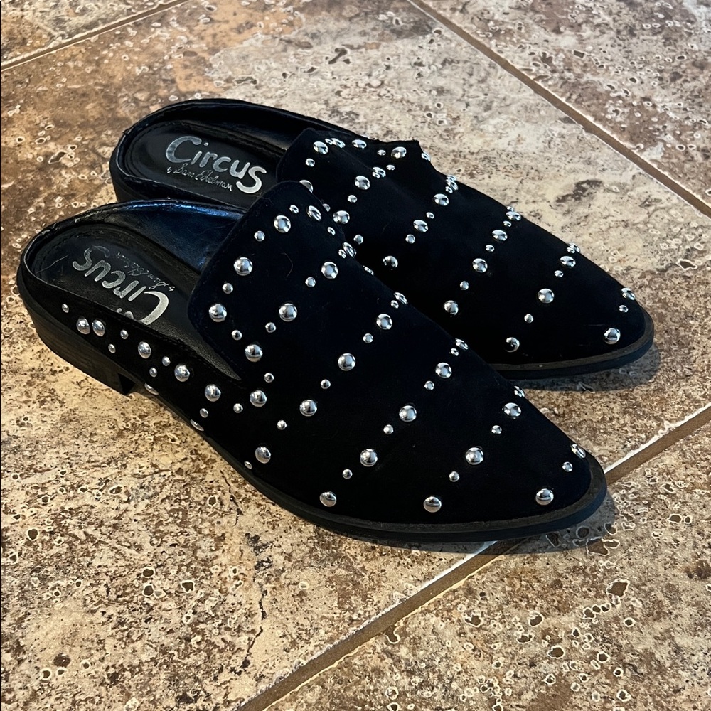 Circus by Sam Edelman Black Studded Mules